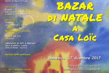 Festa-bazar di Natale per i disabili dell’Associazione Loïc Francís–Lee