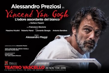 L’assordante odore del bianco. Van Gogh interpretato da Alessandro Preziosi in uno spettacolo al Teatro Vascello.