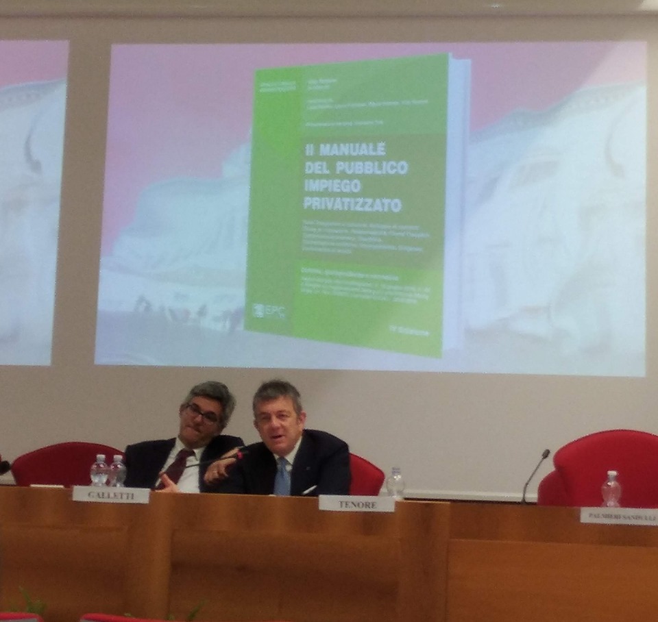 Manuale del pubblico impiego privatizzato: presentata la nuova edizione del volume curato da Vito Tenore