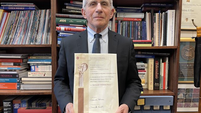 Dottorato honoris causa al professor Anthony Fauci