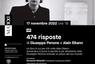 474 risposte di Giuseppe Penone e Alain Elkann al MAXXI