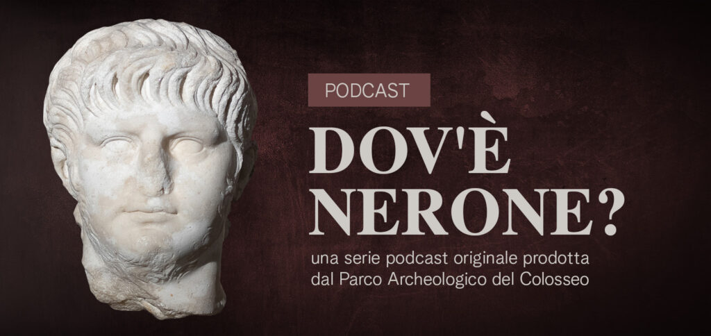 L'immagine raffigura il busto marmoreo dell'imperatore Nerone, da cui prende il titolo il podcast.